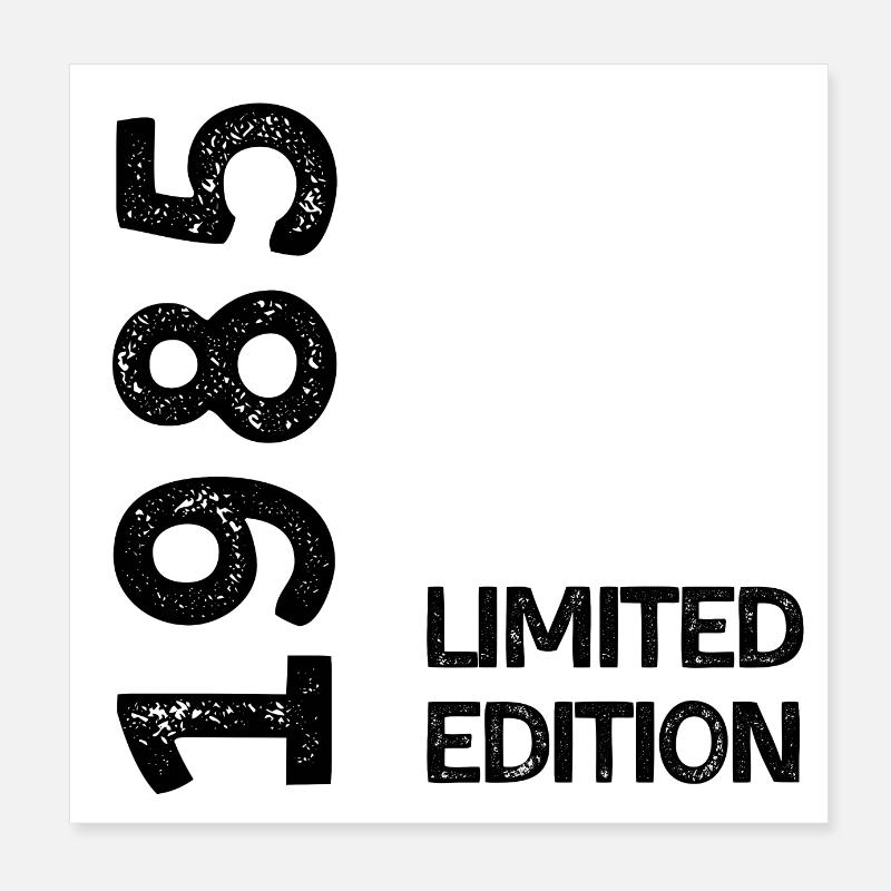 1985 limited edition Poster 20 x 20 cm