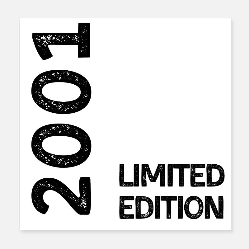 2001 limited edition Poster 20 x 20 cm