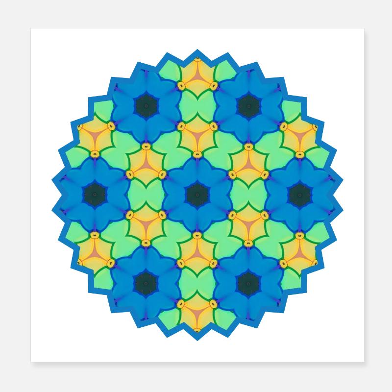 Symétrie parfaite Poster 20 x 20 cm