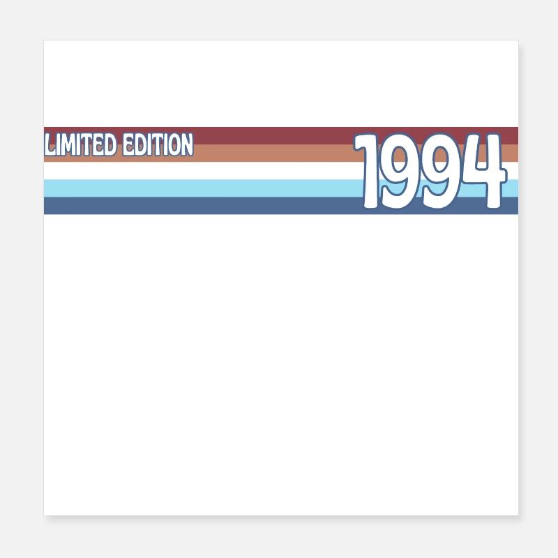 rétro 1994 limited edition Poster 20 x 20 cm