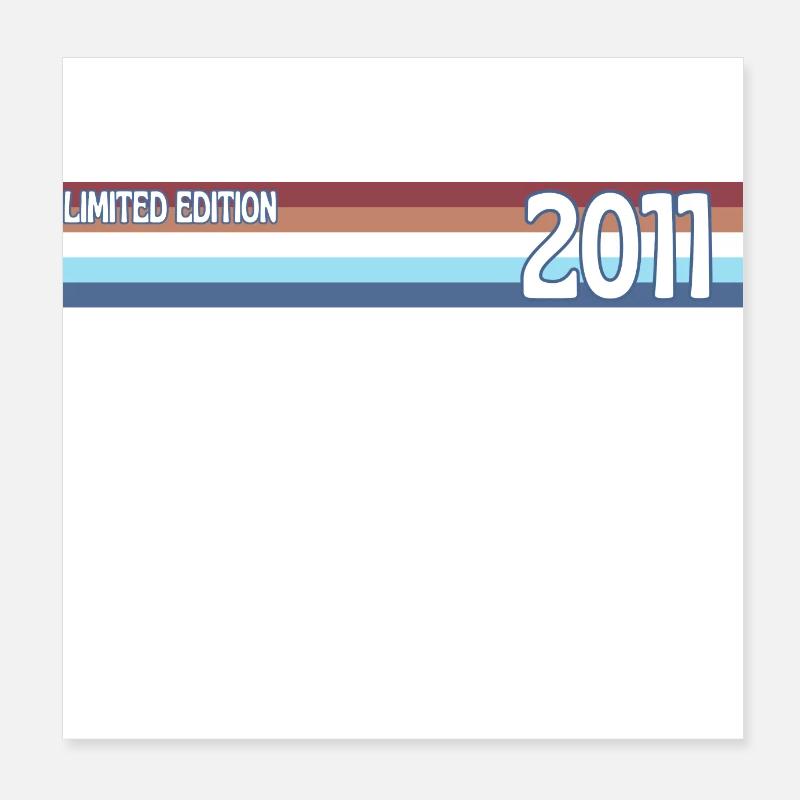 Retro 2011 Limitierte Auflage Poster 20x20 cm