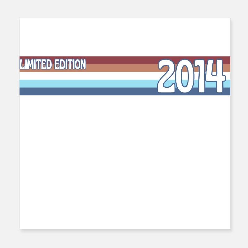 rétro 2014 limited edition Poster 20 x 20 cm