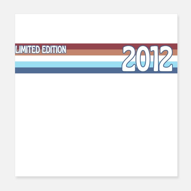 rétro 2012 limited edition Poster 20 x 20 cm