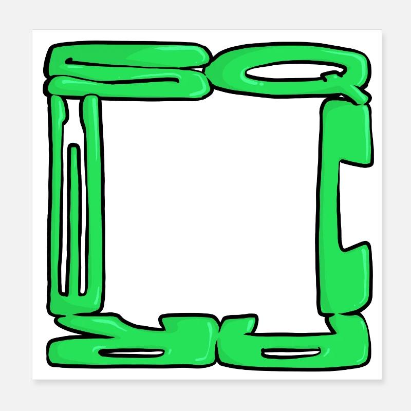 Graff quadrato Poster 20x20 cm