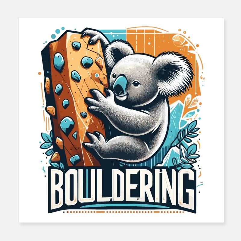 Bloc Koala Cadeau Poster 20 x 20 cm