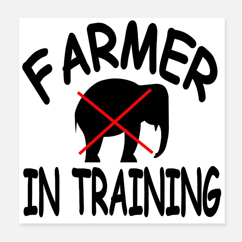 Farmer Poster 8" x 8" (20x20 cm)