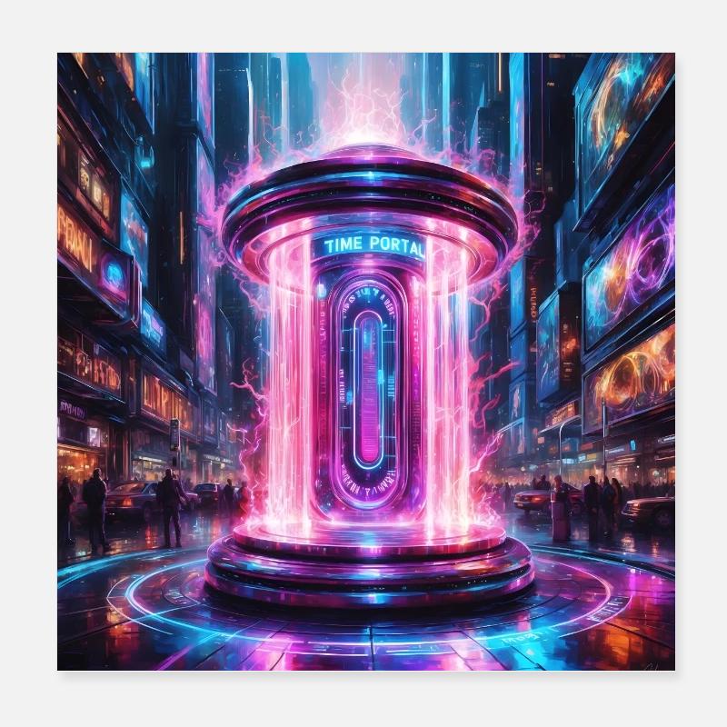 Porte d’entrée vers l’avenir Poster 20 x 20 cm