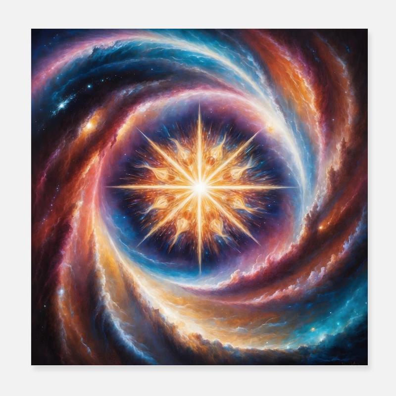 Mythic Star Fusion Poster 8" x 8" (20x20 cm)