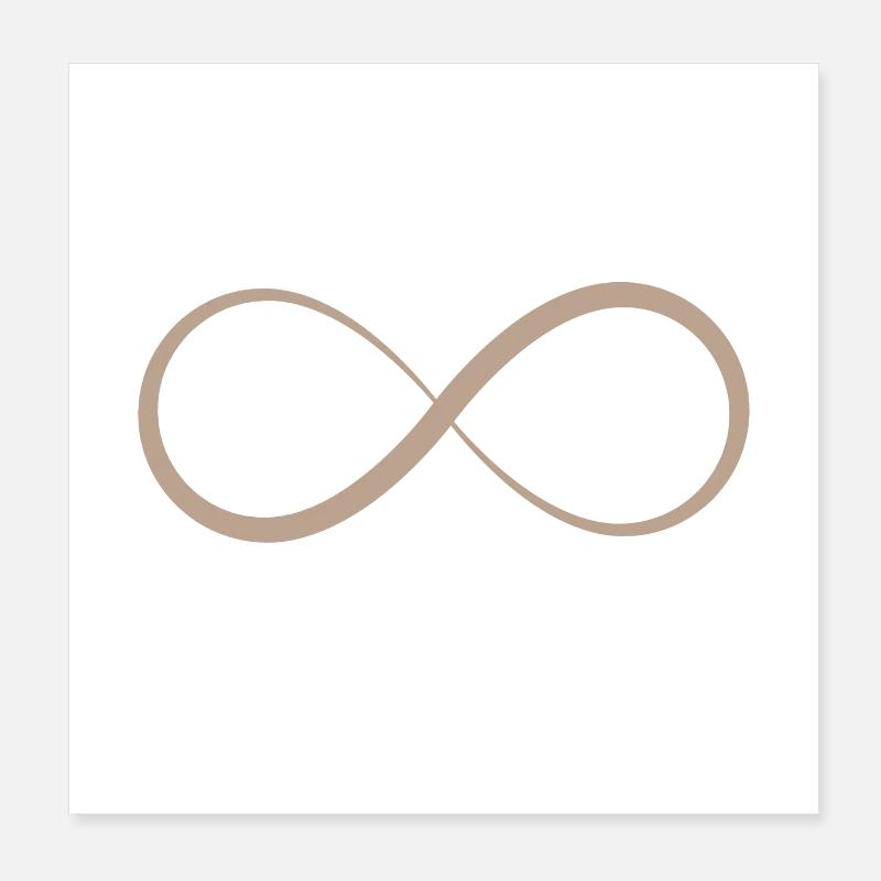 Infinite letter c Poster 8" x 8" (20x20 cm)