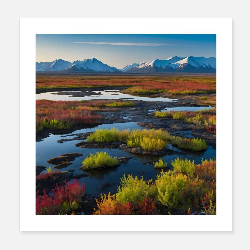 Couleurs d’automne dans le Nord Poster 20 x 20 cm