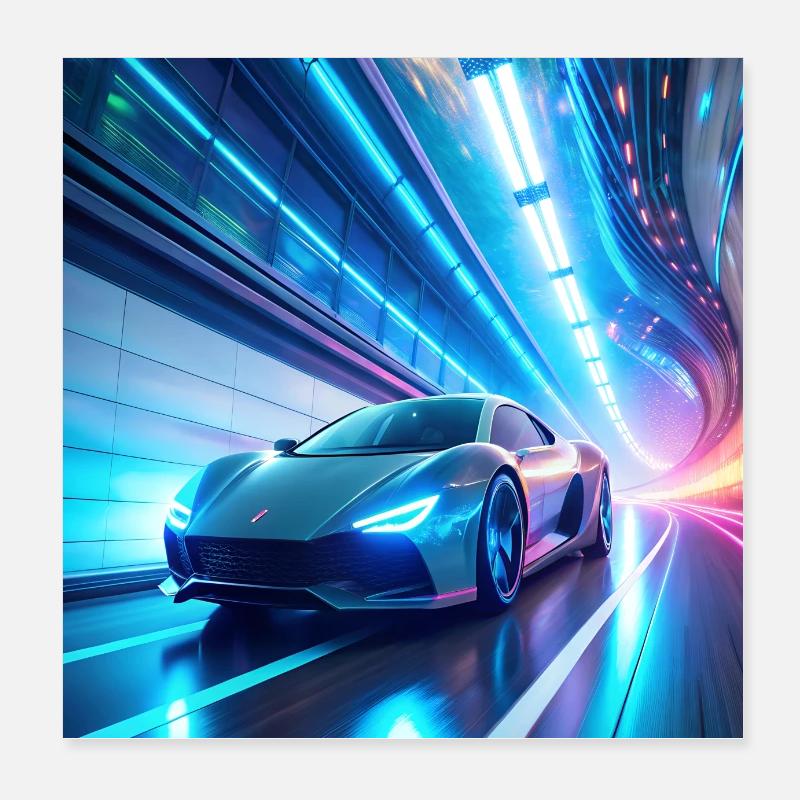 Beautiful concept car Poster 8" x 8" (20x20 cm)