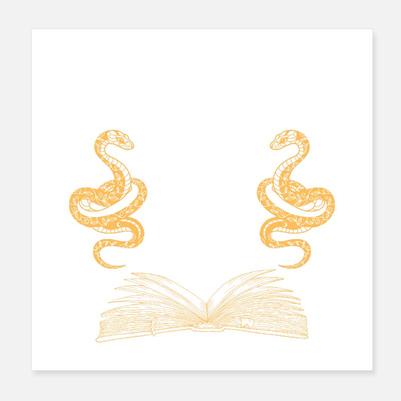 Magic snakes Poster 8" x 8" (20x20 cm)