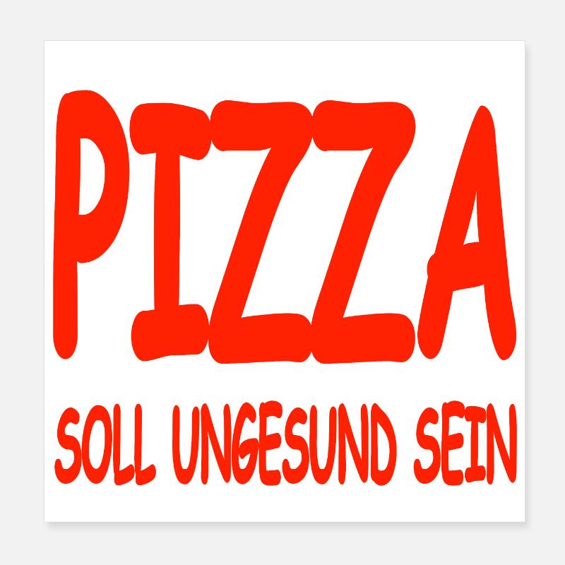 Pizza Poster 20x20 cm