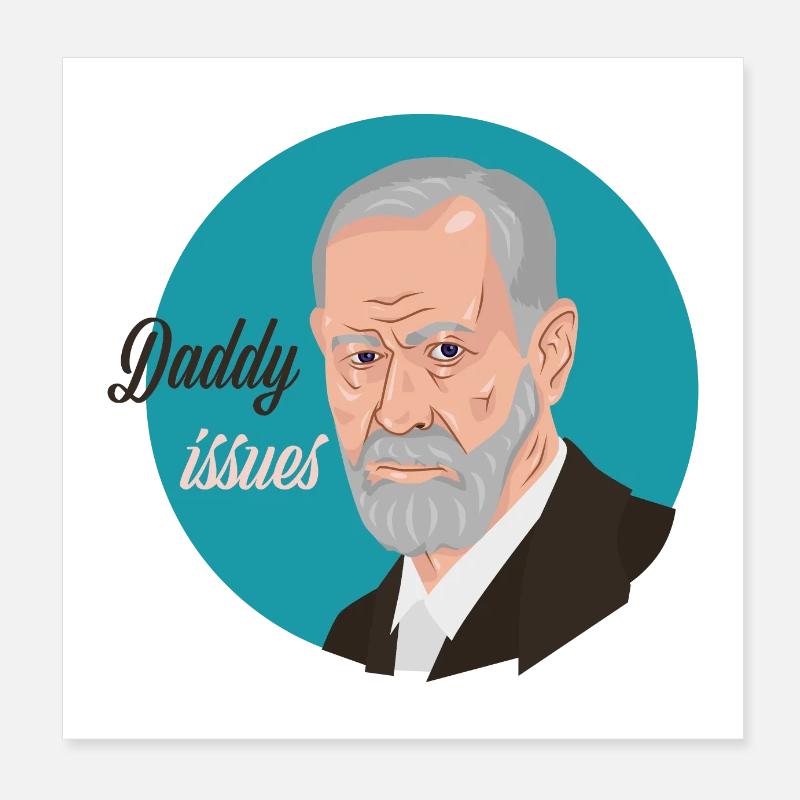 Papa Freud Poster 20 x 20 cm