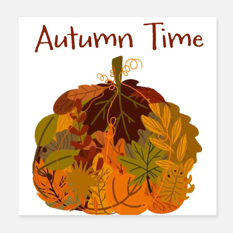 Heure d’automne Poster 20 x 20 cm