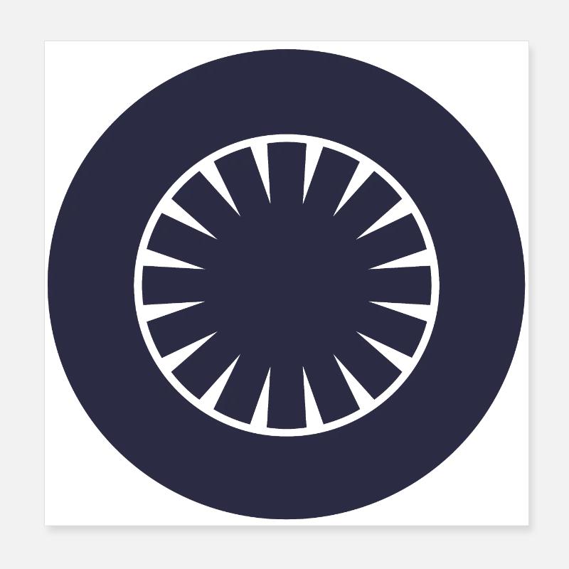 Roue Poster 20 x 20 cm