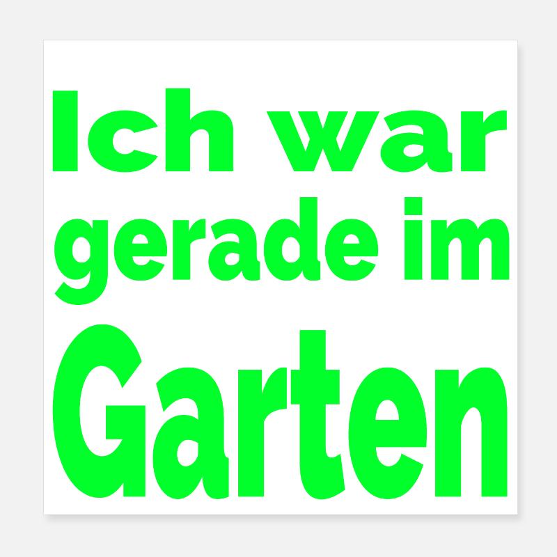 Garten Poster 20x20 cm
