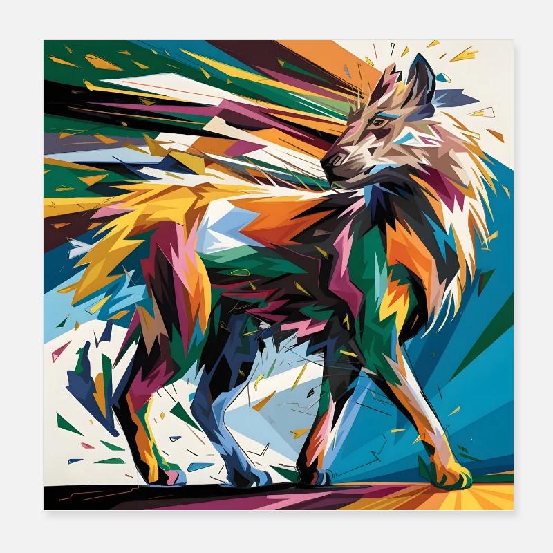 Abstract Kapibara Poster 8" x 8" (20x20 cm)