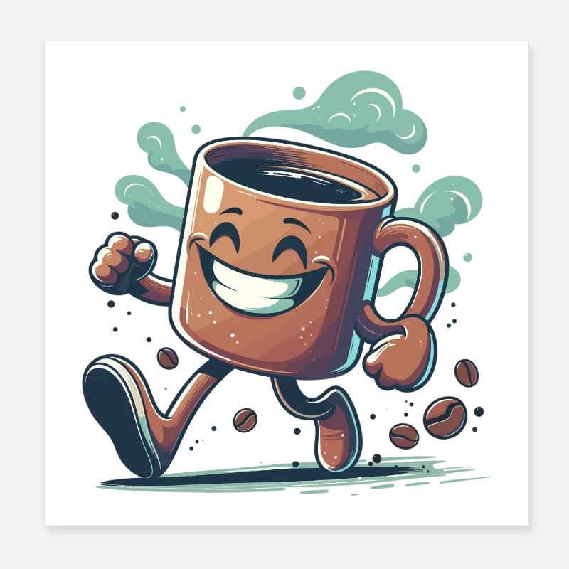 Good Mood Coffee Mug Gift Poster 8" x 8" (20x20 cm)