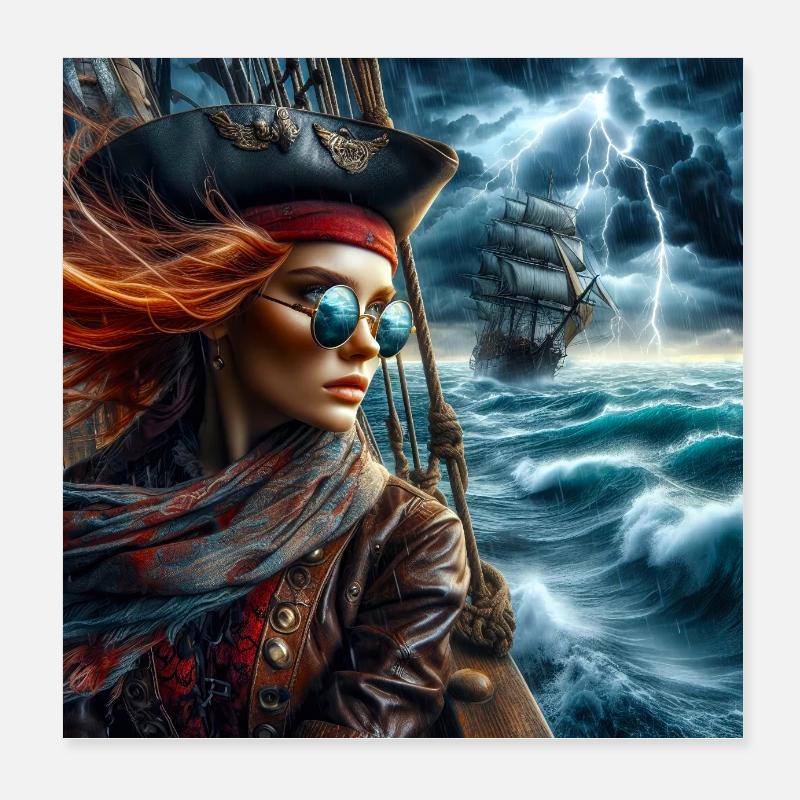 l'Aventurière des Mers Poster 20 x 20 cm