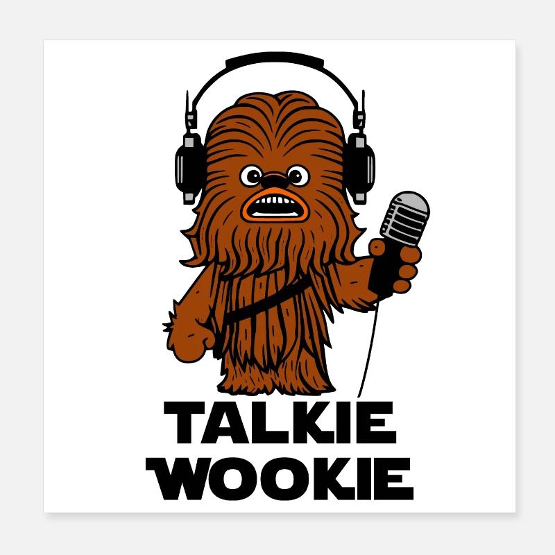TALKIE WOOKIE Poster 20 x 20 cm