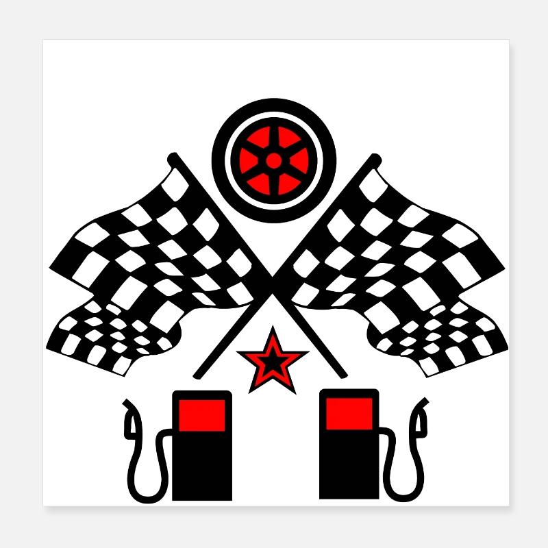 Voiture Poster 20 x 20 cm