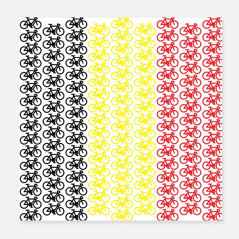 Small Belgian bike Poster 8" x 8" (20x20 cm)