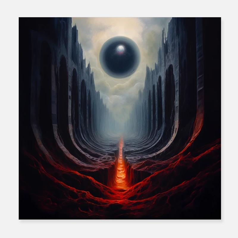 Sphère - Poster 20 x 20 cm - blanc