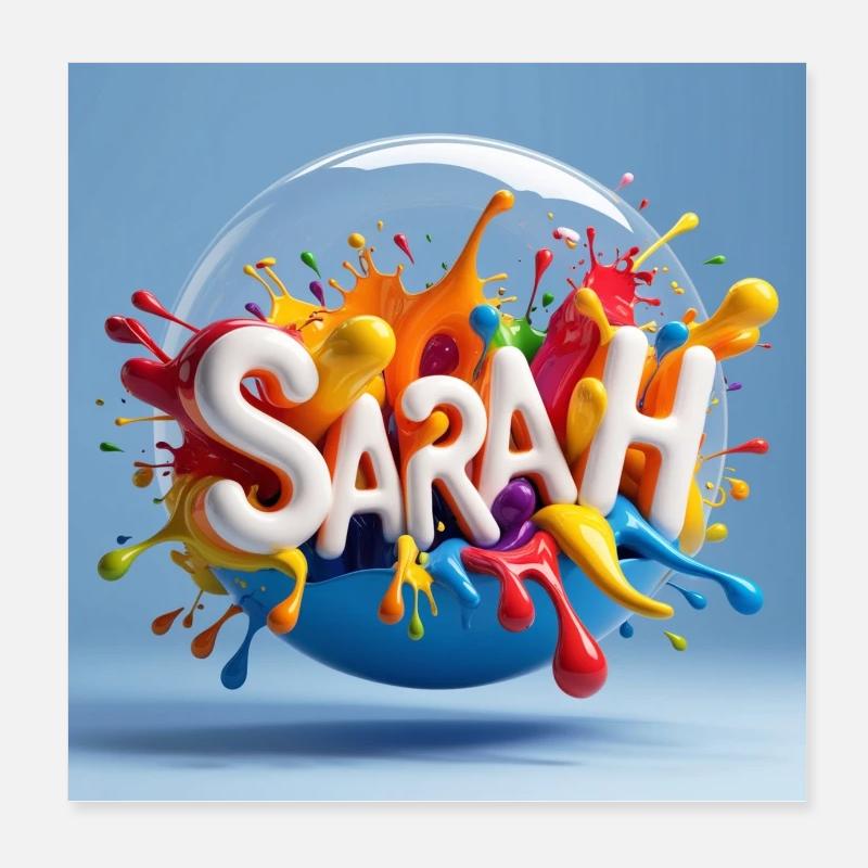 SARAH Poster 20 x 20 cm