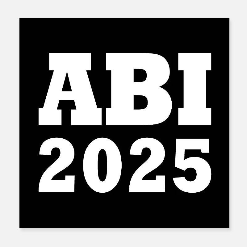 Abi 2025 Poster 8" x 8" (20x20 cm)