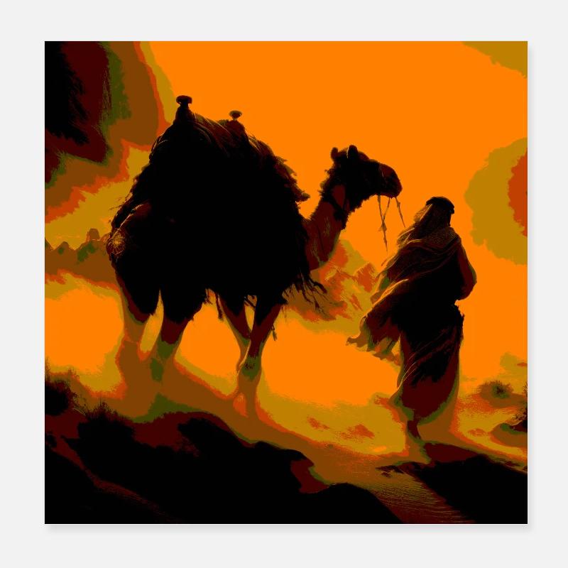 Wilde Wüste Poster 20x20 cm