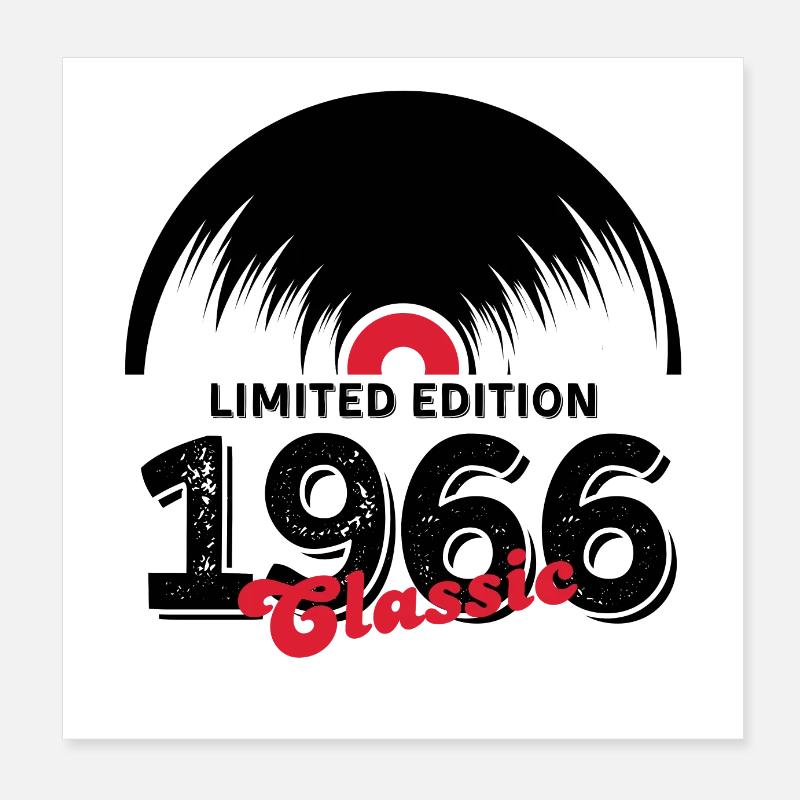 Limited edition 1966 Classic vinyle Poster 20 x 20 cm
