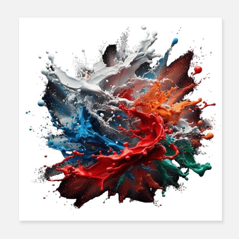 Colours Poster 8" x 8" (20x20 cm)