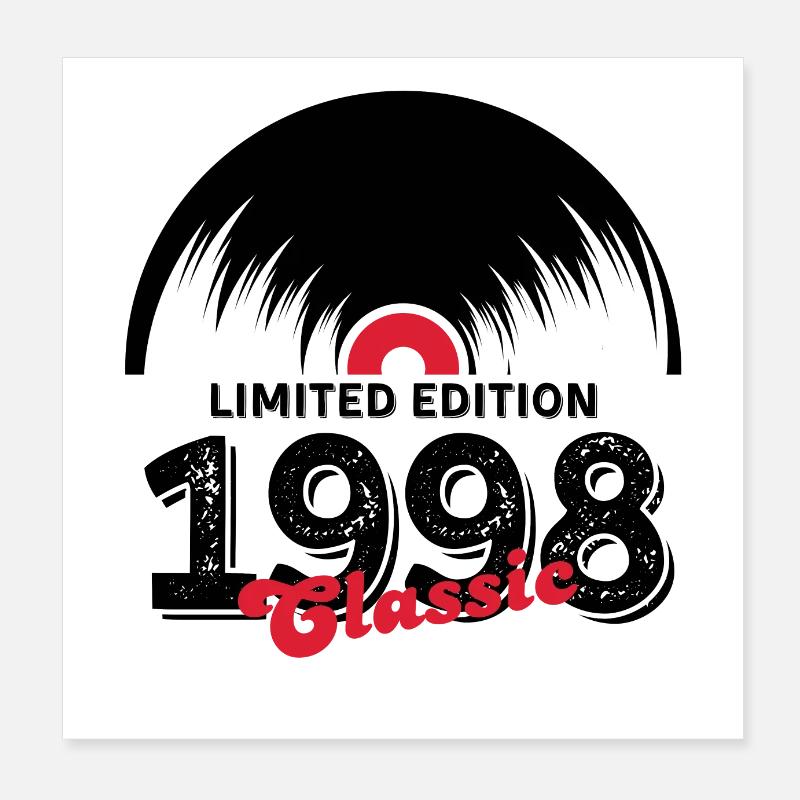 Limited edition 1998 Classic vinyle Poster 20 x 20 cm