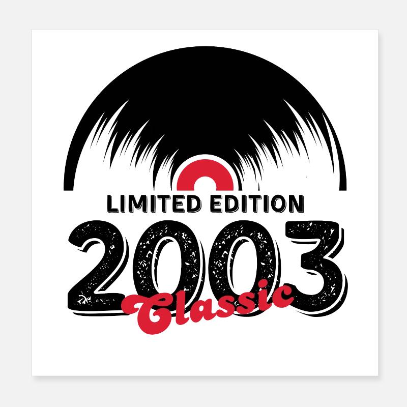 Limited edition 2003 Classic vinyle Poster 20 x 20 cm