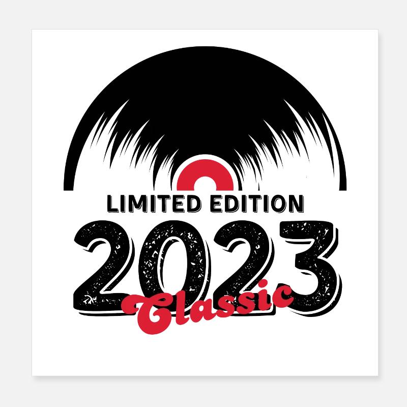 Limited edition 2023 Classic vinyle Poster 20 x 20 cm