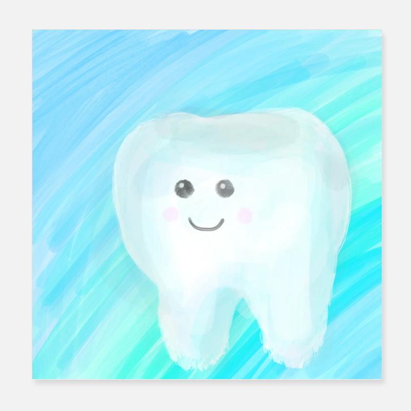 Tooth Type Poster 8" x 8" (20x20 cm)