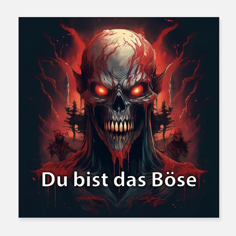 dubistdasböse Poster 20x20 cm