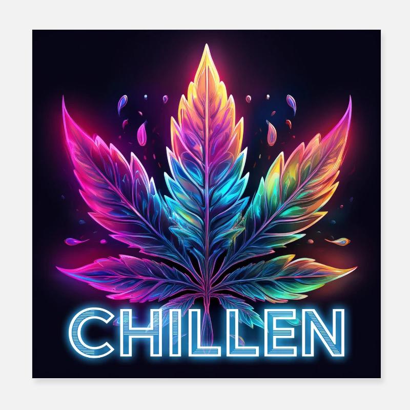 chill Poster 8" x 8" (20x20 cm)