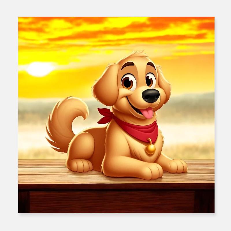 Labrador 7 Poster 8" x 8" (20x20 cm)