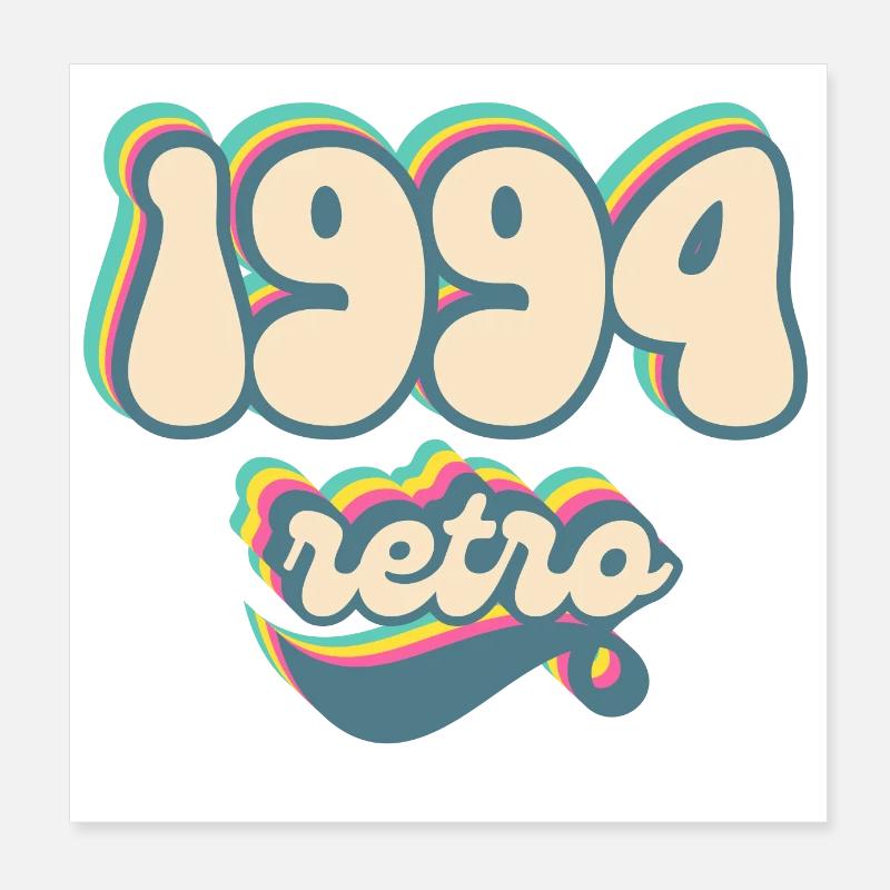 1994 Retro Gift Idea Poster 8" x 8" (20x20 cm)