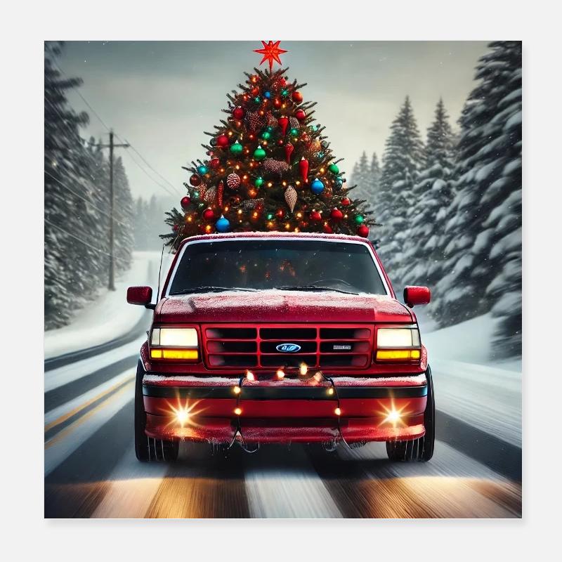 Weihnachten Poster 20x20 cm