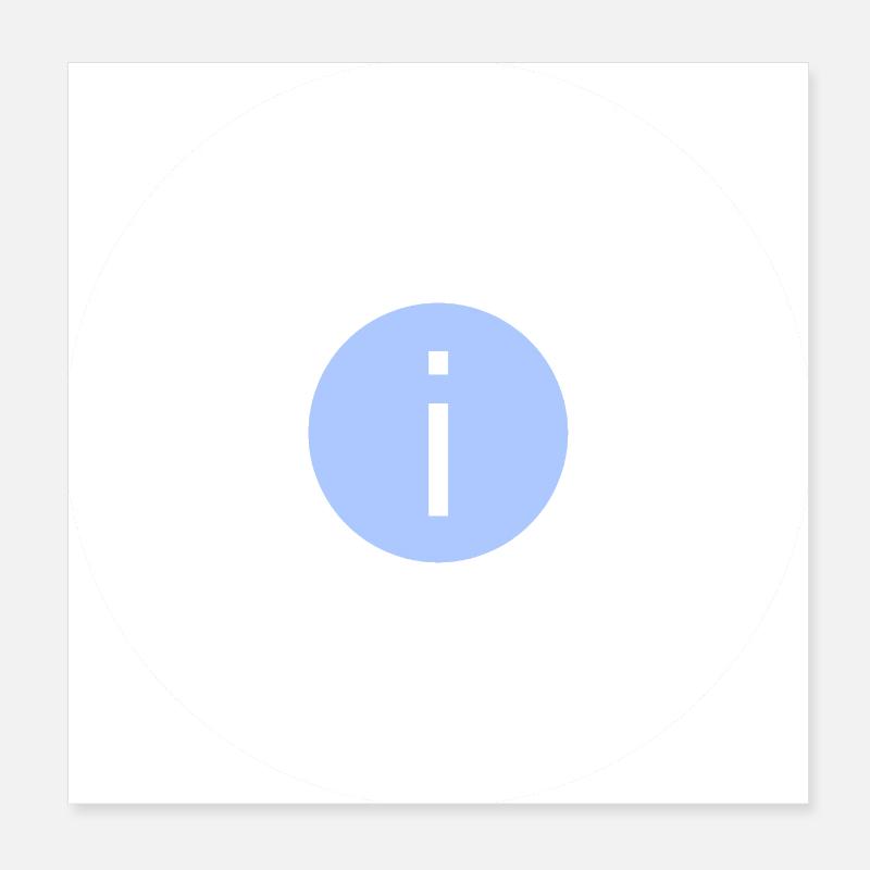 Moin Symbol Zeichen Stempel Poster 20x20 cm