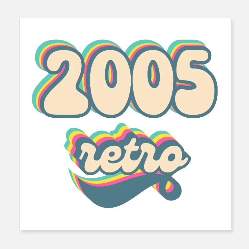 2005 Retro Geschenkidee Poster 20x20 cm