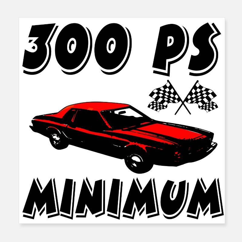 Voiture Poster 20 x 20 cm