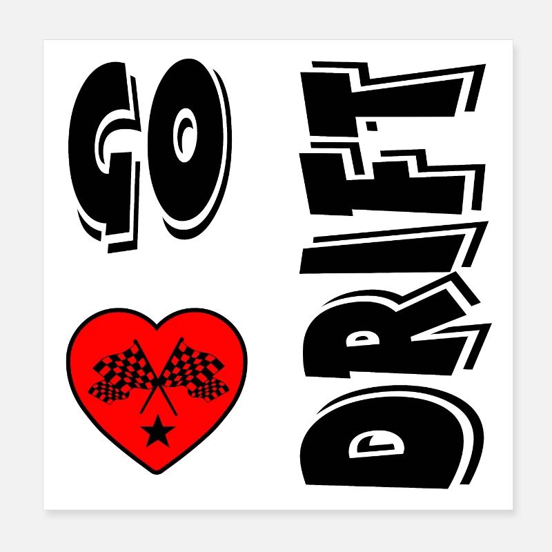 Voiture Poster 20 x 20 cm