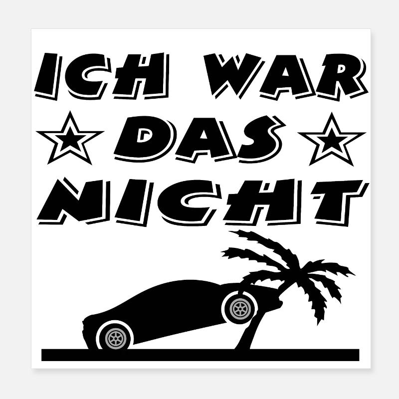 Car Poster 8" x 8" (20x20 cm)