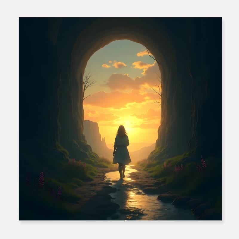 Redemption grief Poster 8" x 8" (20x20 cm)