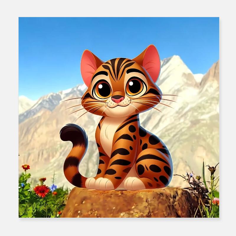 Bengalen 15 Poster 20x20 cm