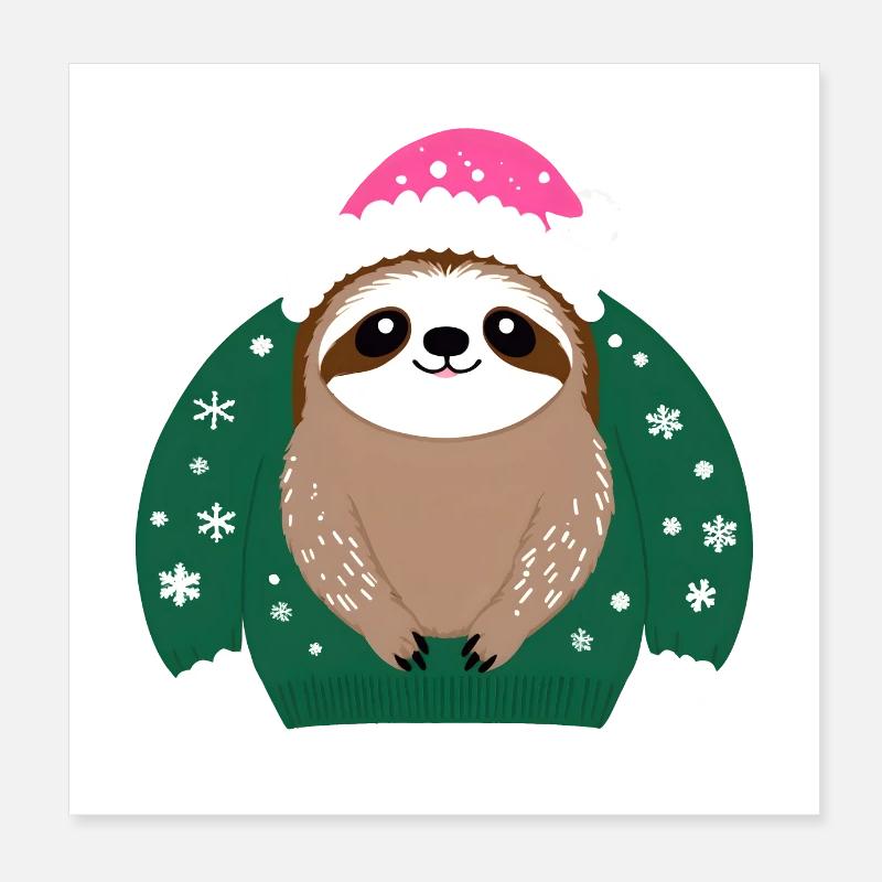 POD CUTE NOEL 1 Poster 20 x 20 cm